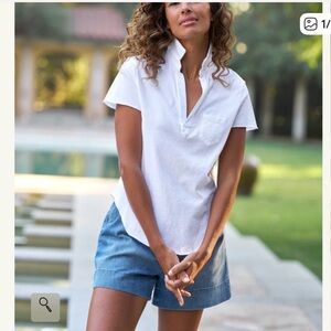 Frank & Eileen BRIGHT BLUE Short‑Sleeve Button Down Polo Shirt